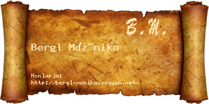 Bergl Mónika névjegykártya