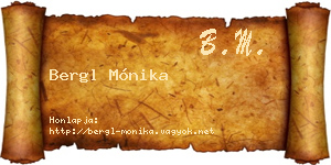 Bergl Mónika névjegykártya