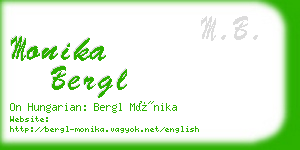 monika bergl business card